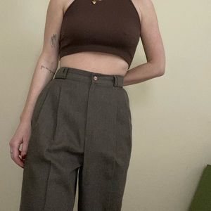 vintage brown trousers